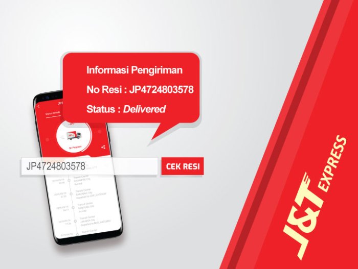 Lacak Pengiriman Jnt Dengan Nomor Resi Dan Nama Penerima