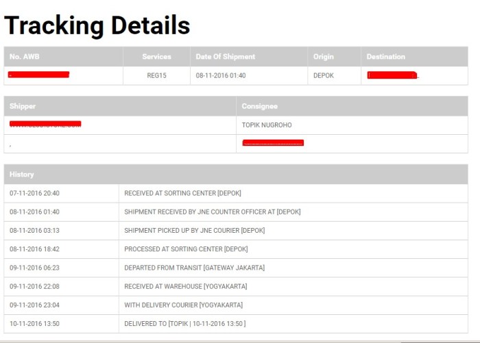 Jnt Resi Untuk Pengiriman Barang Dengan Dimensi Tidak Standar, Bagaimana Cara Melacaknya?