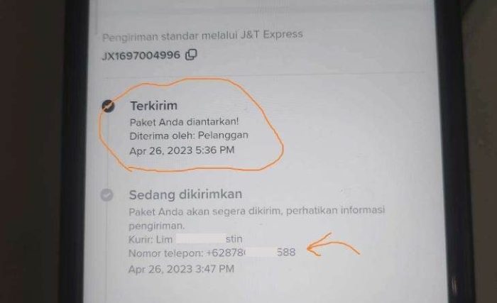 Mencari Informasi Kontak Jnt Jika Terjadi Masalah Pengiriman